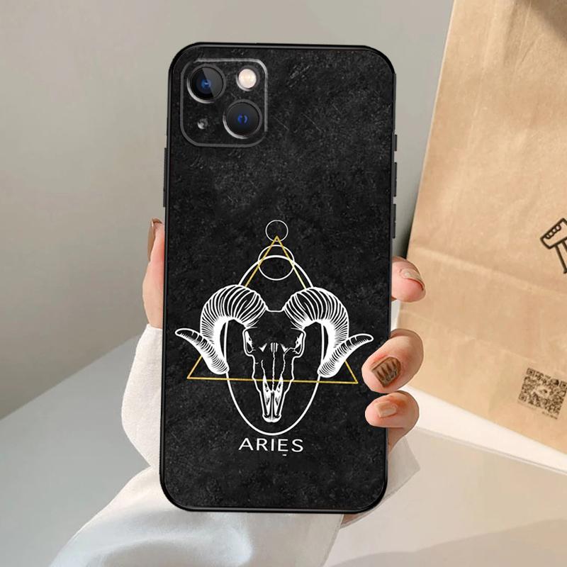 Zodiac Constellation Phone Case For iPhone 17 Air 16 15 14 13 12 11 Pro Max 12 13 mini 15 16 Plus 16e Cover Coque