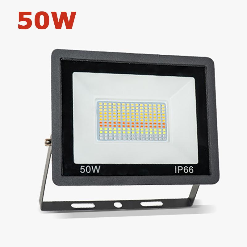 Smart Floodlights LED Reflector Outdoor Lighting 220V 30/50/100W RGB Dimmable Warm Cold White Light for Alexa Google Home Hot