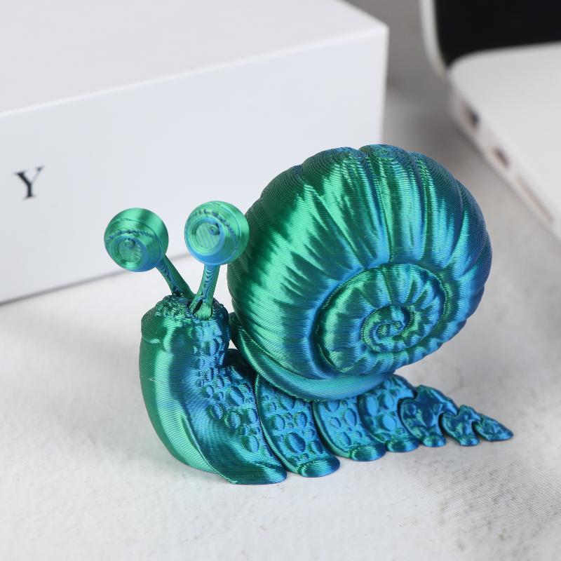 Jouet Modèle d'Escargot Simulé Imprimé en 3D Ornement Sculpture Animale Amusante Décoration de Bureau Pour Enfants Cadeaux Cadeau Unique