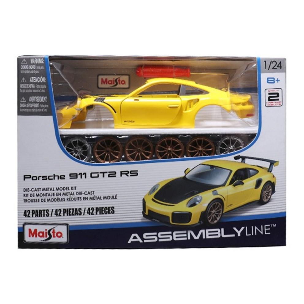 Maisto 1:24 Porsche 911 GT2 RS Assembly Version Diecast Model Car, Mixed Colors