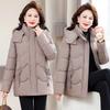 Winter New Middle-aged and Elderly Fashion Down Cotton-padded Clothes Women's Year Winter Thickened Foreign Style Mother Clothes Cotton-padded Jacket