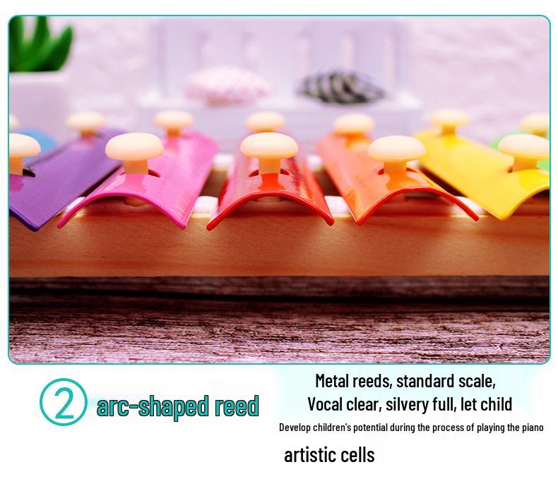 Wooden Thirteen-Tone Xylophone for Kids - Educational Musical Instrument