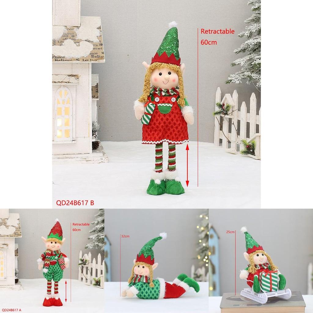 Adorable Plush Fabric Elf Doll For Christmas Festival Decoration And Gift Ideas