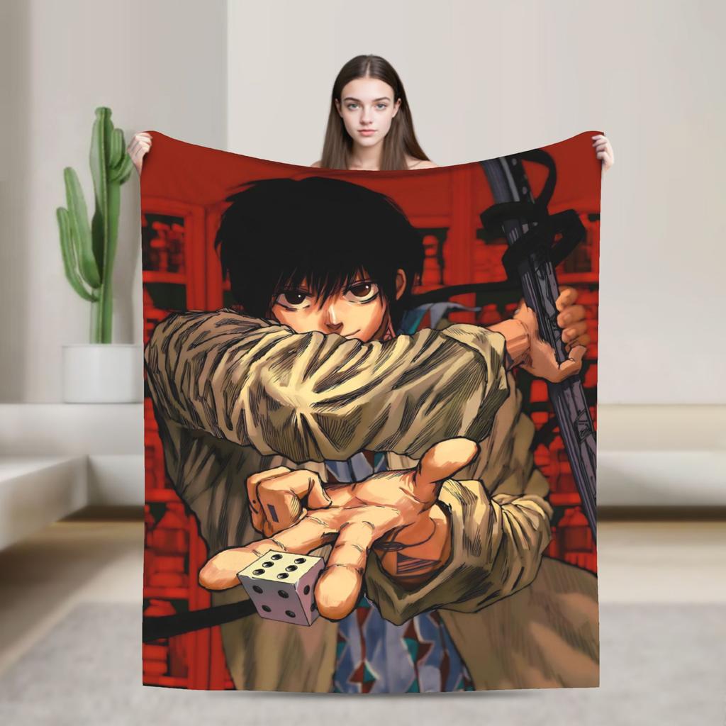 Yoichi Nagumo Flannel Throw Blankets Sakamoto Days Anime Blankets for Bedding Office Soft Plush Thin Quilt
