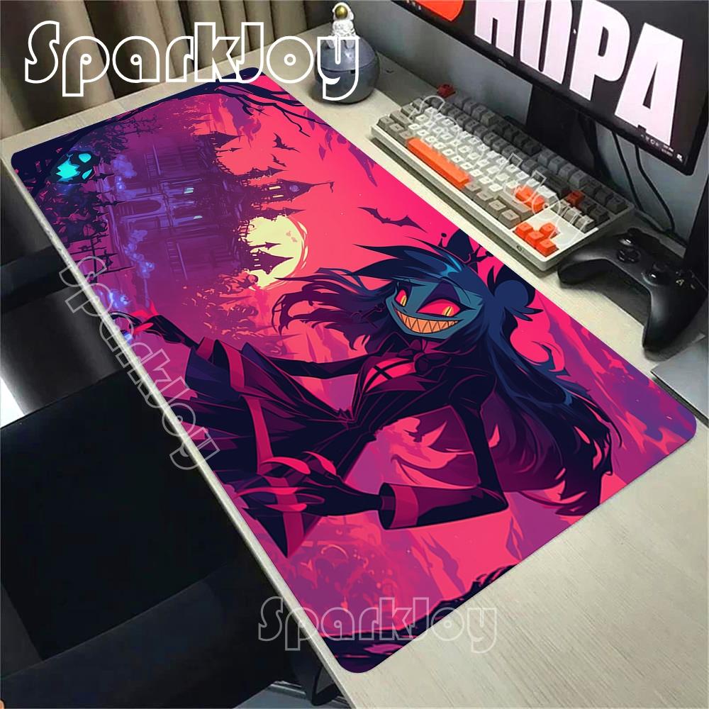 Gamer Mousepad Hazbins Hotels Cartoon New Mouse Pad Natural Rubber Soft Mouse Mat Big Deskmat Office Accessories Large Pc Mats