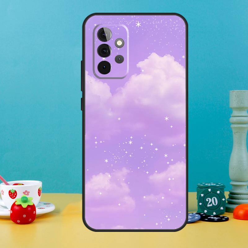 

Purple aesthetic Case For Samsung Galaxy A54 A34 A24 A14 A52 A32 A12 A53 A33 A13 A51 A71 A21S A52S Cover Samsung A53 5G