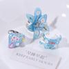 Daisy Enamel Flower Ring Open Ring Irregular Enamel Ring Cute Heart Ring  Women