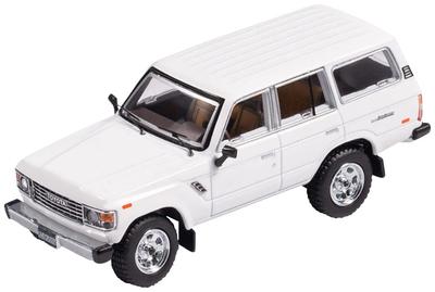 Gaincorp Products Toyota Land Cruiser 60 LHD Weiß Fertigprodukt 1/64 - KS-029-88