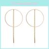 Tassel Alloy Minimalist Earrings For Women Fashionable European American Style