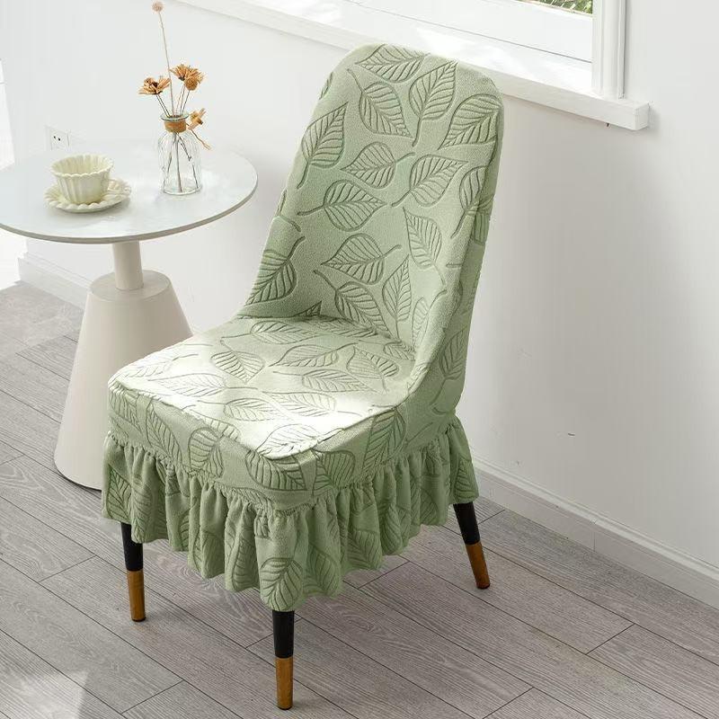 

Curved Skirt Premium Stretch Dining Chair Cover Universal Thickened Home Use Cat-Proof All-Season Chair Cover