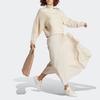 Adidas Originals Trefoil Solid Logo Cable Knit Turtleneck Sweater Long Sleeve Women Tops Off-White IC5221