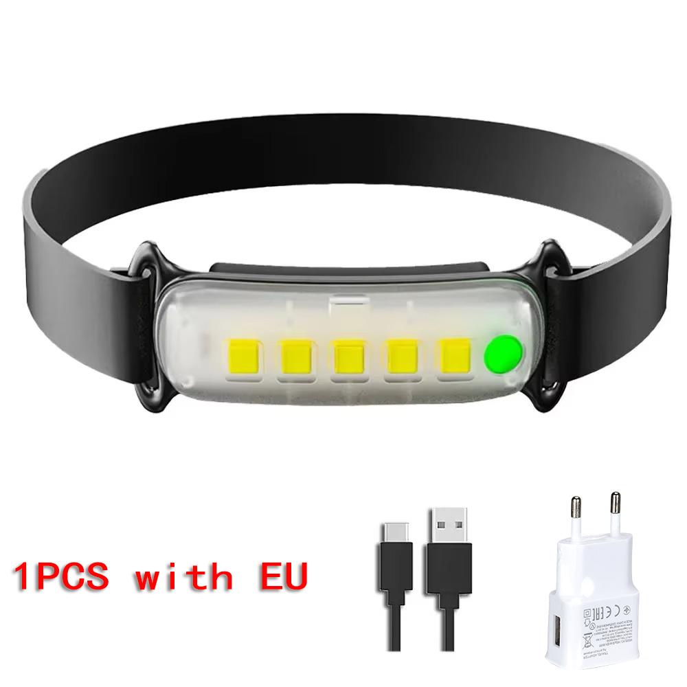 COB LED Headlamp Waterproof Mini LED Flashlight Fishing Head Lamp LED Flashlight Camping Hiking Lamp Working Camping Head Light