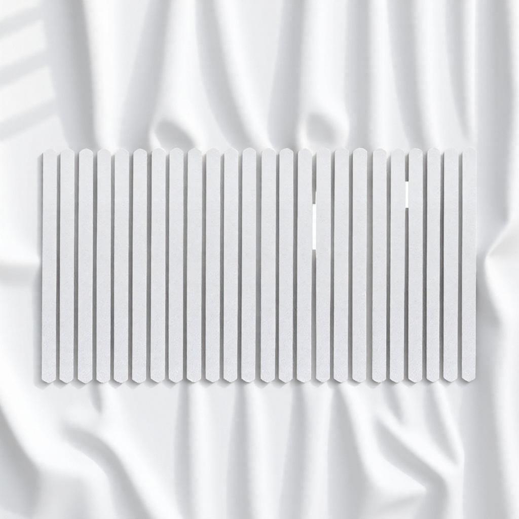 6/12/24 Pcs Anti Slip Bath Shower Stickers Non Slip Floor Grip Safety Tape for Bathroom Home Bath Mat Adhesive Strips White