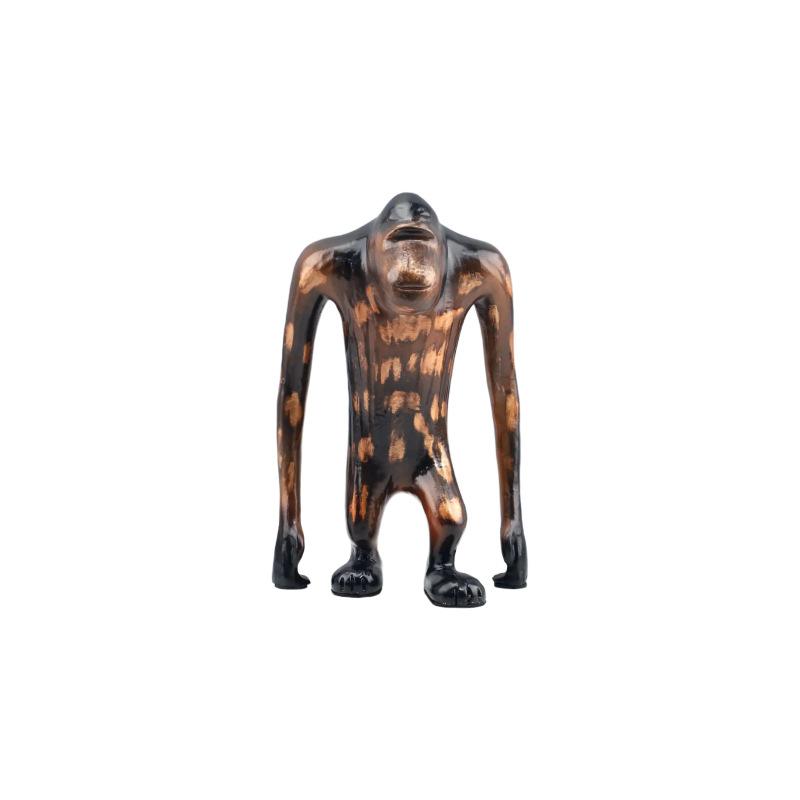 European Abstract Resin Long-armed Gorilla Animal Sculpture Ornament for Living Room Bedroom Fun Animal Gorilla Craft Home Decor