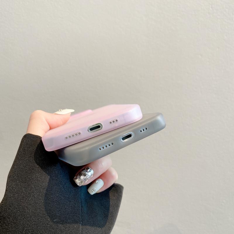 Translucent for Apple Liquid Silicone Phone Case 14 for IPhone 15 Promax All-Inclusive Anti-Fall