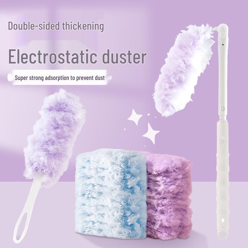 Electrostatic Duster Replacement Head for Dust, Hair, and Debris - Desktop, Car, and Home Use.