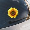 Painted Sunflower Glass Car Background Beautification Decoration Stickers