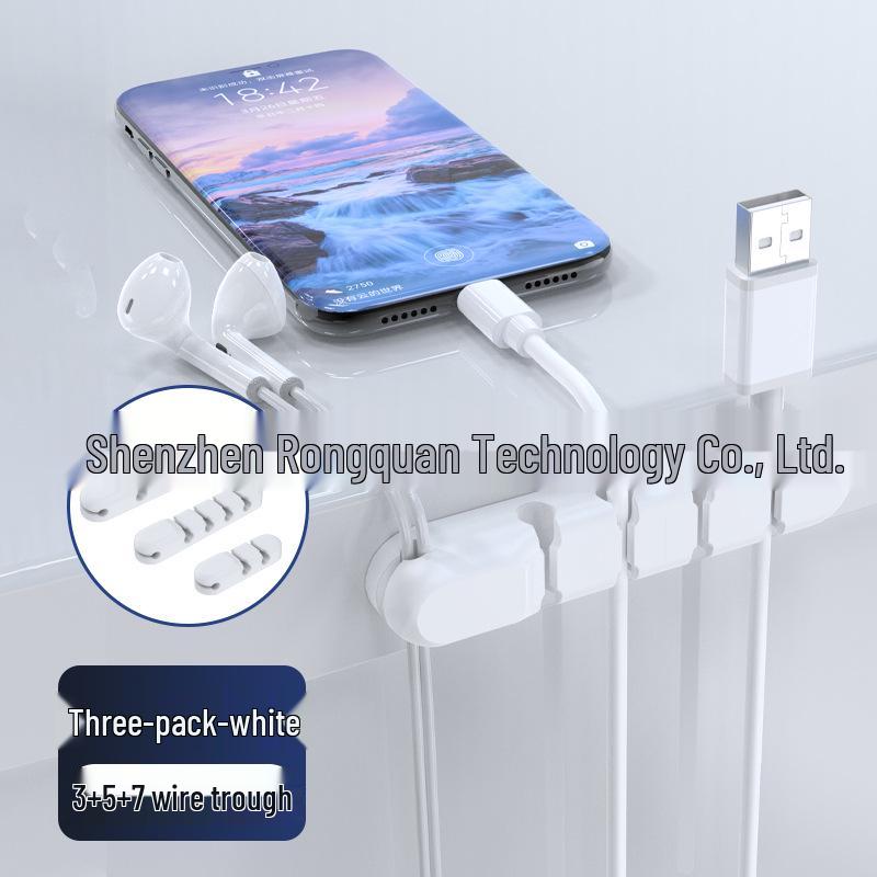 Silikon Cartoon Kabel Organizer - Selbstklebender Desktop Kabelclip Wickler