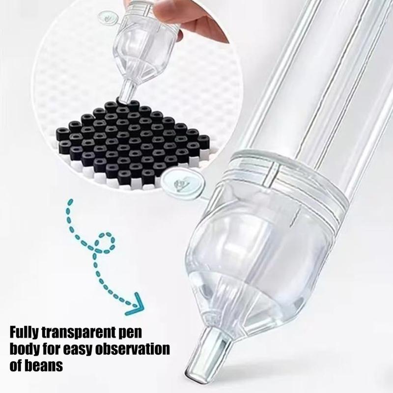 Press Style Plastic Art Tool with 2 Storage Cups, Manual DIY Craft Pen for Table Work, Handmade Use, Art Tasks, and Routine DIY Activity Use