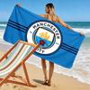 Manchester City Football Club3 Print Beach Towel, Large Soft Quick Dry Towel for Beach Camping Swimming