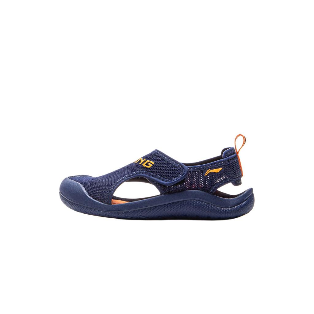 Li Ning Comfortable Versatile Non-Slip Wear-Resistant Breathable Low-Top Kids Sandals Kids sandals Blue YKKV008-3