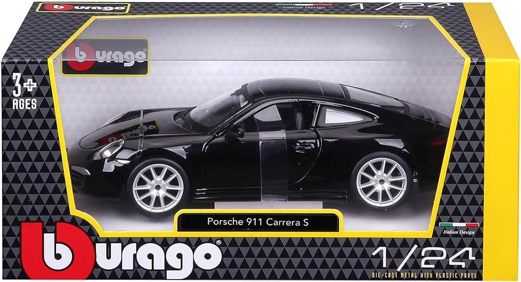 Brago Porsche Carrera Mini Car 911 CARRERA S 2012 1/24 (991) (Black) [Item]