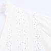 Kaslead New Women clothes Western Style Fashion Puff sleeve Hollow Embroidery Shirts 8741229