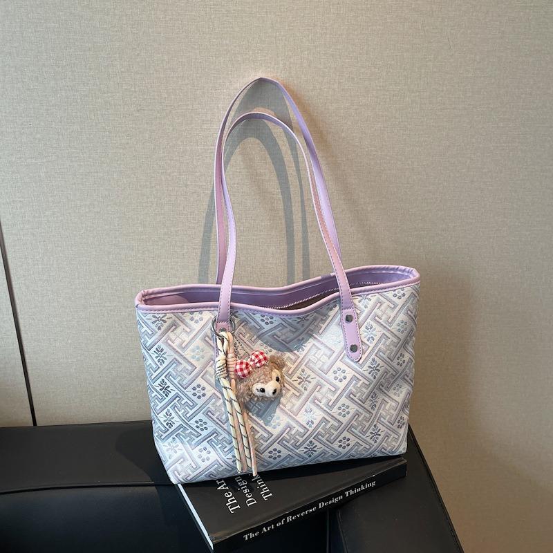 Large-capacity Bag Women's Summer Versatile New Casual Shoulder Bag Premium Texture Commuter Tote Bag