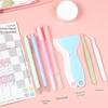 4Pcs/Set Glue Pen Carving Knife Tweezers Small Shovel Student Diy Handmade Set Journal Tools Sationery Craft Kit Supplies