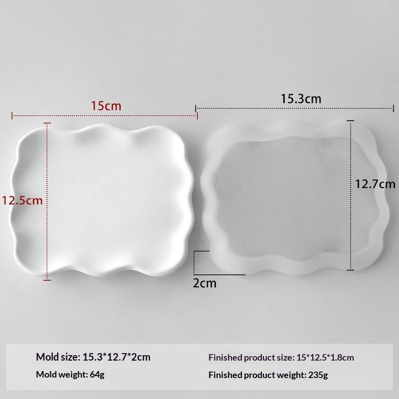 Silicone Mold for Flower Tray Cloud Coaster Irregular Shape Reusable Non-Stick DIY Resin Craft Mould for Home Decor Making