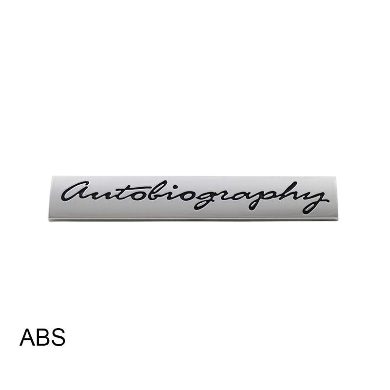 3D Premium Autobiography for car Hood Fender trunk Rear Bonnet Nameplate Decal Emblem Badge Sticker