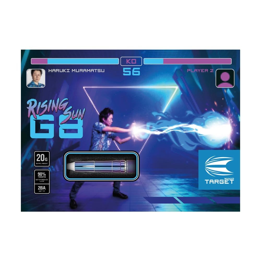 Target Target RISING SUN G8 Rising Sun Generation 8 2BA Haruki Muramatsu Player Model Dart Barrel Dart Set <210352>