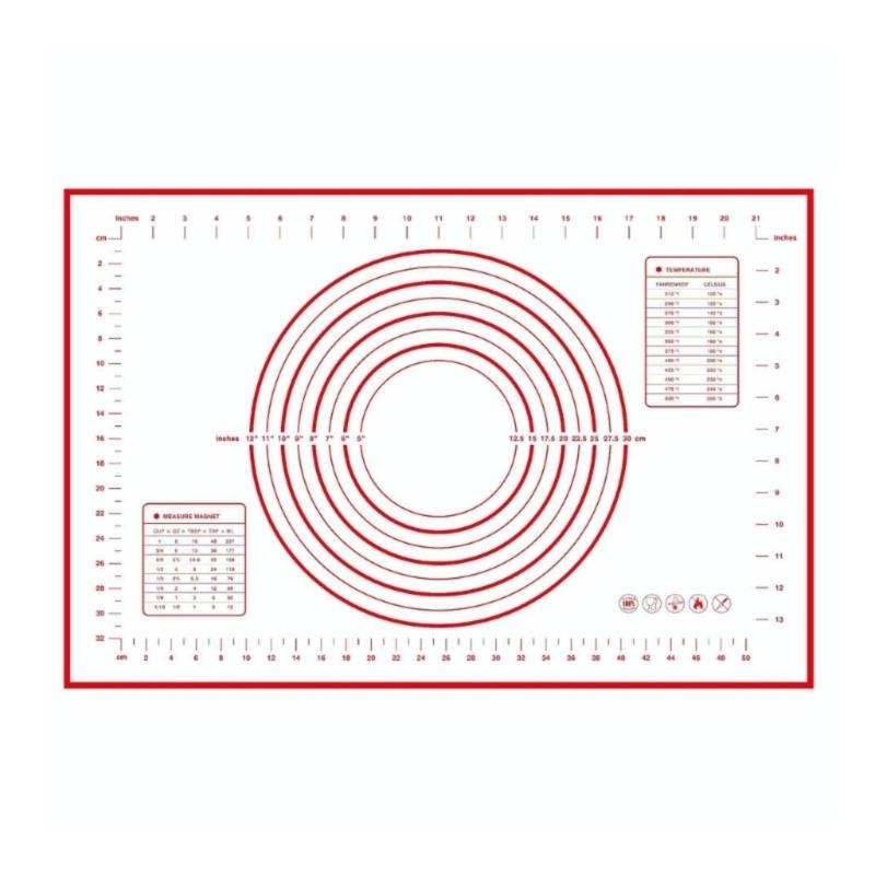 Heat Resistant Silicone Pastry Mats For Oven Microwave Safe Nonslip Surfaces Easy Storage Kitchen Baking Essential
