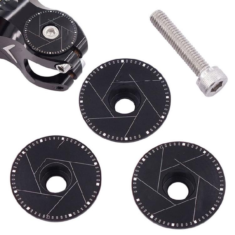 Bicycles Headset Caps Road Bike Stem Headset Top Caps Cover Bike Stem Cover with Screw for 31.8mm Fork Head Tube