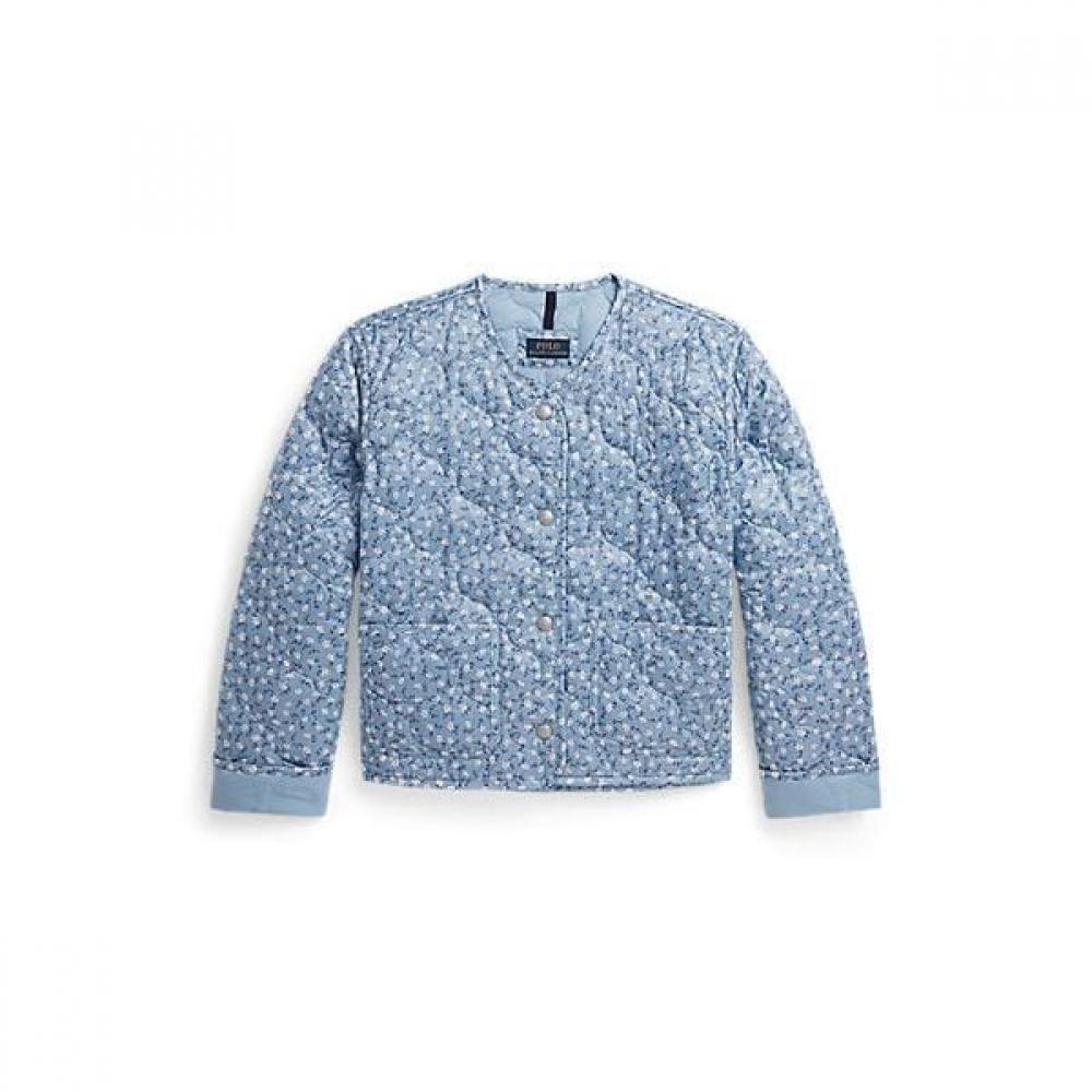 Polo Ralph Lauren Girls Floral Quilt Jacket 7 16 Cwpootwg6020178400 M