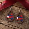Stars Stripes Earrings 1 Pair Hollow Drop for Women Fourth