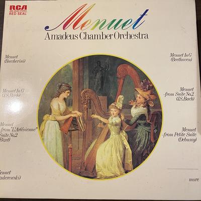 LP Record AMADEUS CHAMBER ORCHESTRA - Menuet JRZ2533 RCA Red Seal 1973 Japan Obi Classical Used