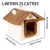 Cat Bed Cave Warm House Tunnel Comfortable Nest Indoor Cat Nest Bed For Outdoor Winter Outside Home Travel Bedroom Balcony