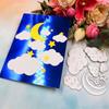 Metal Cutting Dies Night Sky Clouds Stars Moon Decoration DIY Scrapbooking Paper Craft Knife  Stencils Embossing
