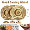 3pcs Woodworking Carving Wheel Polishing Wheel Versatile Sanding Disc Wood Shaping Tool Abrasive Disc 22mm Inner Diameter