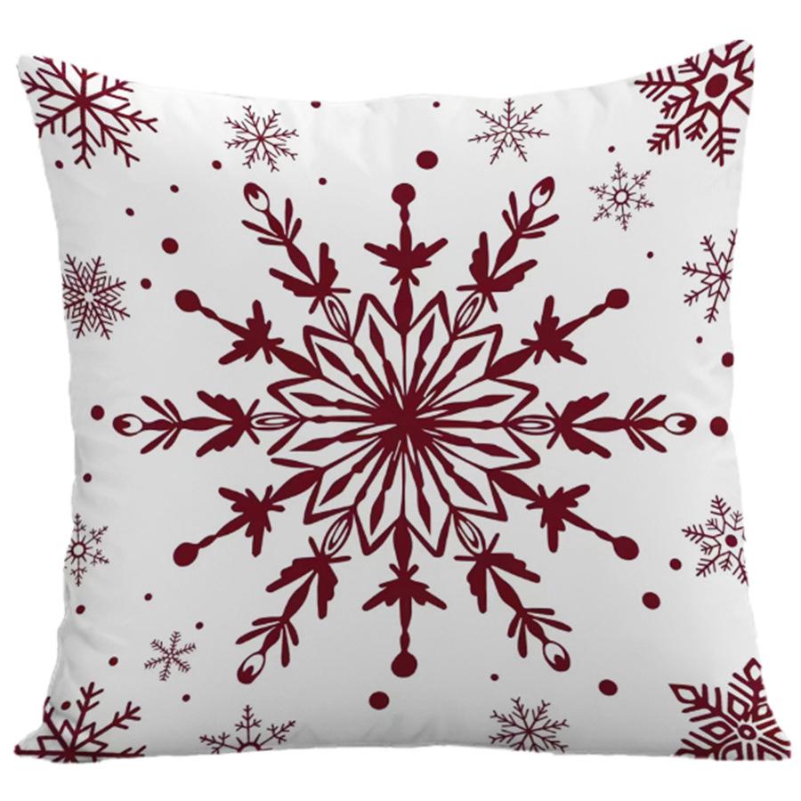 Federa per Cuscino Stampata in Poliestere di Natale - Copricuscino per Divano di Casa - Decorazione per Soggiorno