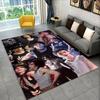 Kpop Hyunjin Stray Kids Music star Carpet Rug for Playroom Bedroom Living Room Sofa Home Decor,kid Area Rug Non-slip Floor Mat