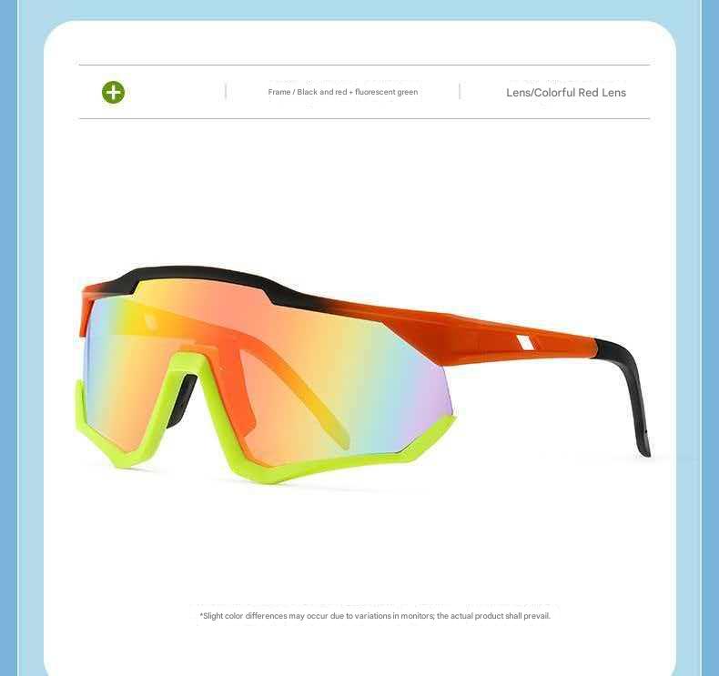 Hiking Mountaineering Protective Sunglasses Colorful Windproof Goggles UV Protection Non-Polarized Full Frame Cycling Glasses