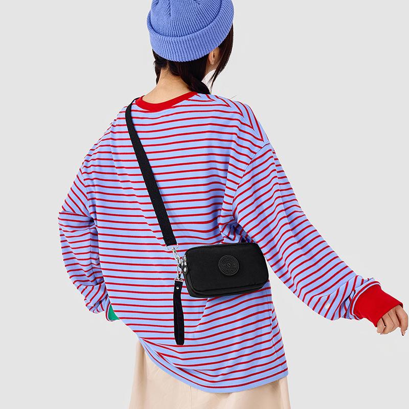 Waterproof Nylon Shoulder Bag Women's Multi-compartment Coin Purse