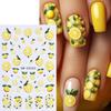 Frucht-Nagelkunst-Aufkleber Selbstklebend Zitrone Erdbeere Blaubeere Maniküre-Dekor Aufkleber Einfach anzuwenden Zuhause Salon DIY Nagelzubehör