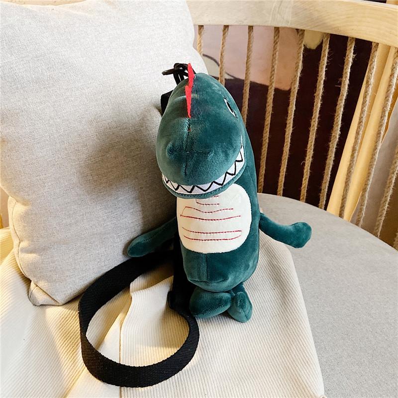 In Japan and Korea tide plush doll cute cartoon doll dinosaur animal girl child student cute shoulder messenger bag