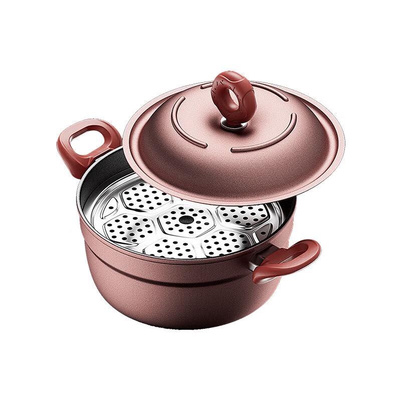 IBF Burgundy Heart Cooking Pot