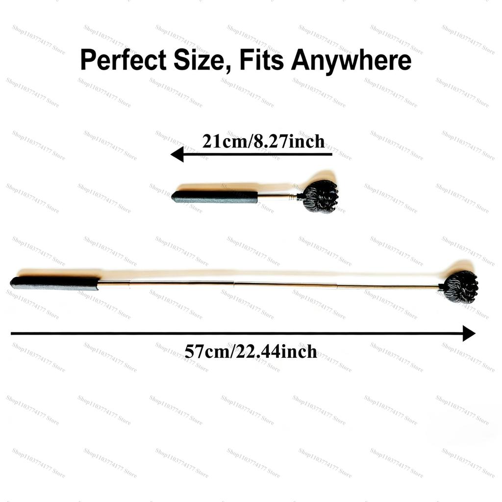 Upgraded Telescoping Back Scratcher & Massager – Bear Claw Head with Comfort Rubber Handle, Portable Massage Tool In Gift Box