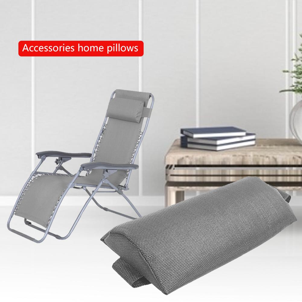 HOT Recliner Headrest Beach Folding Chairs Pad Pillow Garden Backyard Picnics Sling Lounge Chair Head Cushion Adjustable