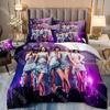Fashion Gidles Girl Group KPOP Bedding Set Single Twin Full Queen King Size Bed Set Kids Bedroom Duvetcover Sets Bed Sheet Set